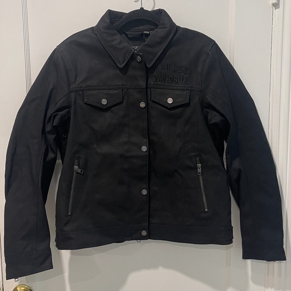 Harley Davidson Amalgam Riding Trucker Jacket